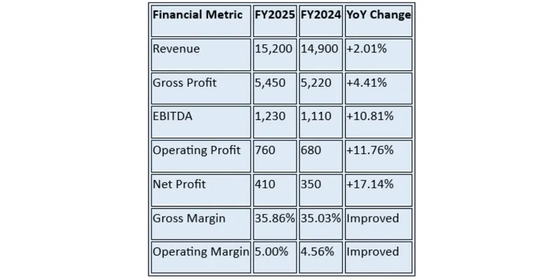 Financial Summary Table